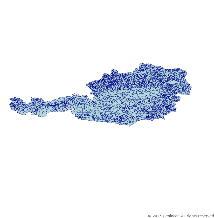 Austria - Administrative Boundary Polygonss
