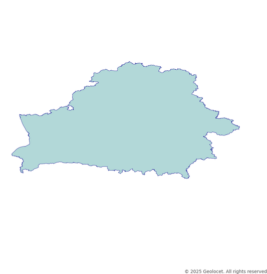 Belarus Country (Страна) Administrative Boundary Polygons