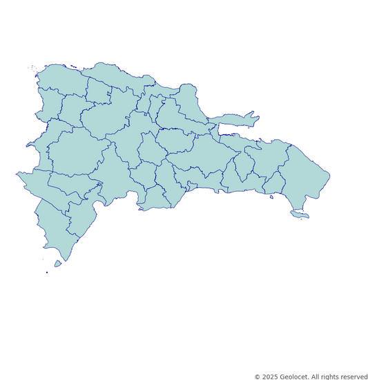 Dominican Republic (Domenicana) Province-Level Boundary