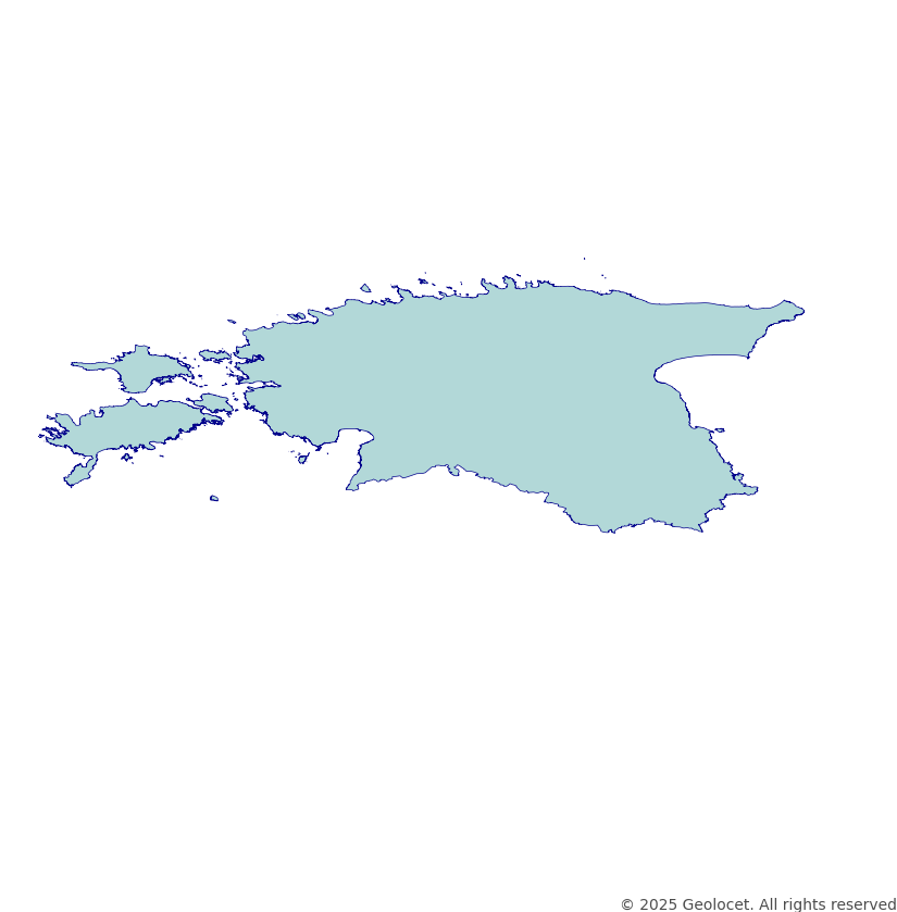 Estonia Country (Riik) Administrative Boundaries Dataset