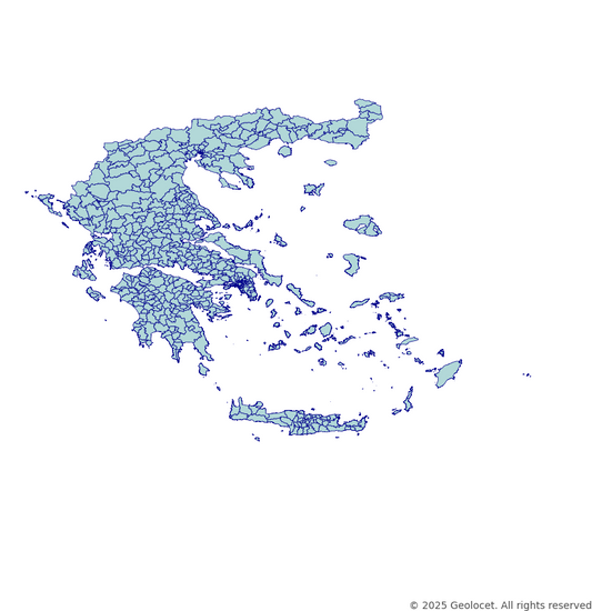 Greece - Administrative Boundary Polygonss