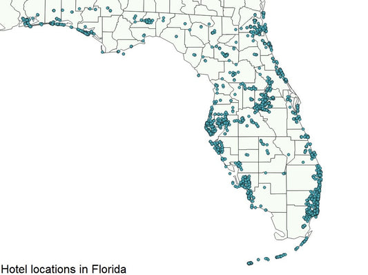 Hospitality venue location data - USA