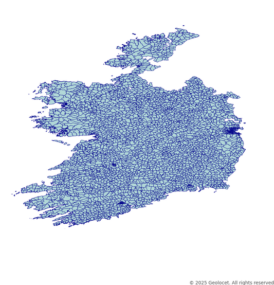 Ireland Electoral Division Administrative Boundaries Dataset