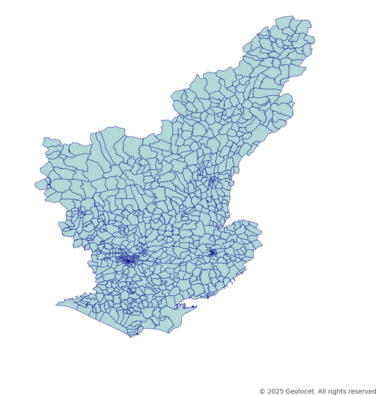 Adana Neighbourhoods/Mahalleler Boundary Polygons in a Shape file format