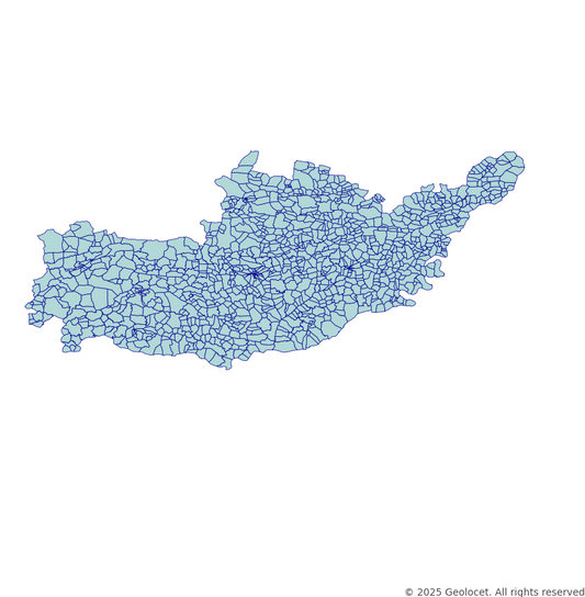 Adiyaman Neighbourhoods/Mahalleler Boundary Polygons in a Shape file format