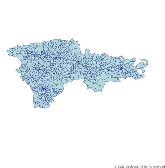 Agri Neighbourhoods/Mahalleler Boundary Polygons in a Shape file format
