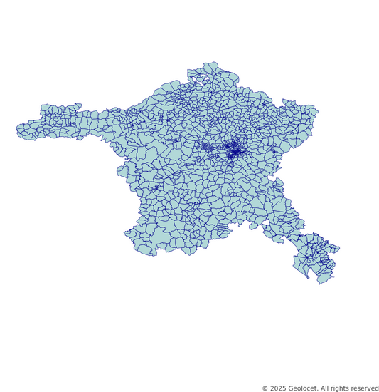 Ankara Neighbourhoods/Mahalleler Boundary Polygons in a Shape file format