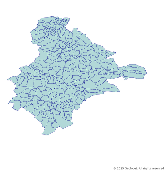 Ardahan Neighbourhoods/Mahalleler Boundary Polygons in a Shape file format