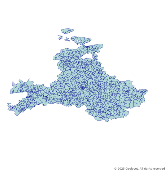 Balikesir Neighbourhoods/Mahalleler Boundary Polygons in a Shape file format