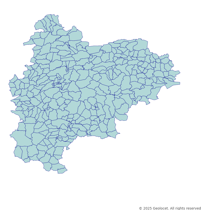 Bilecik Neighbourhoods/Mahalleler Boundary Polygons in a Shape file format