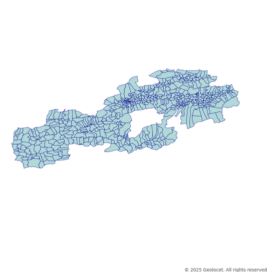 Bolu Neighbourhoods/Mahalleler Boundary Polygons in a Shape file format