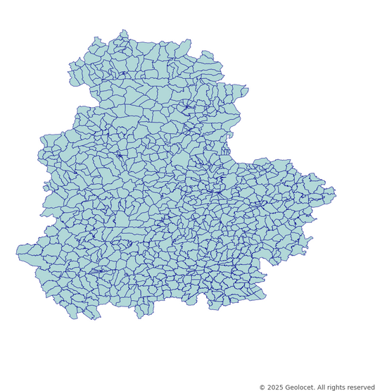 Corum Neighbourhoods/Mahalleler Boundary Polygons in a Shape file format