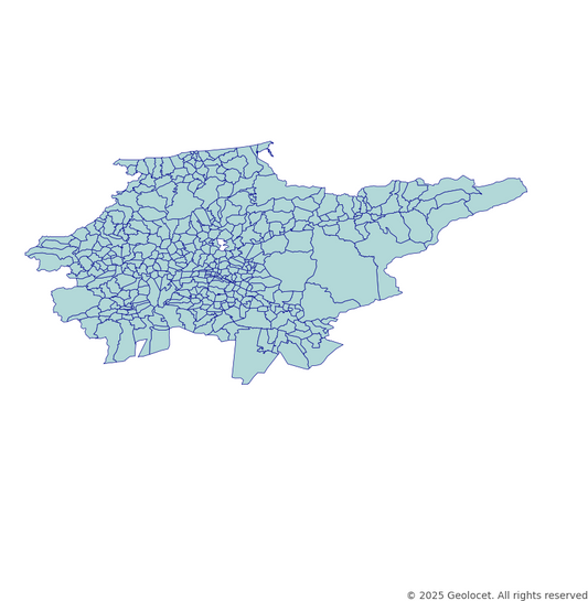 Duzce Neighbourhoods/Mahalleler Boundary Polygons in a Shape file format