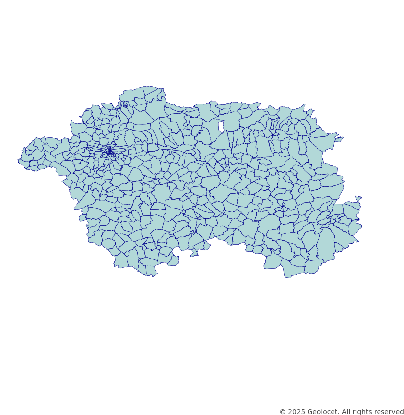 Eskisehir Neighbourhoods/Mahalleler Boundary Polygons in a Shape file format