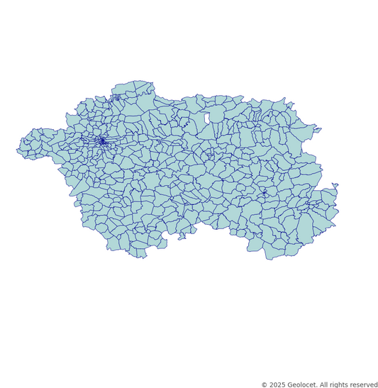 Eskisehir Neighbourhoods/Mahalleler Boundary Polygons in a Shape file format