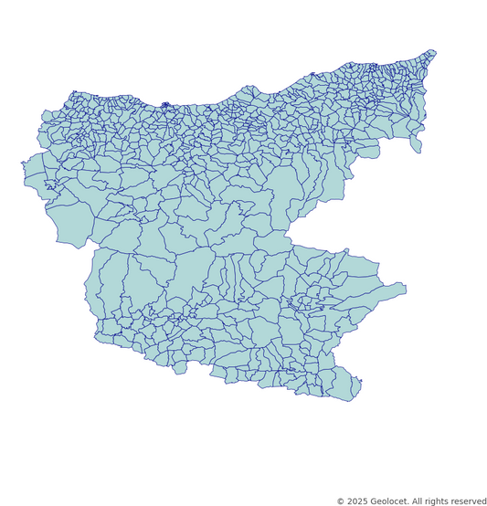 Giresun Neighbourhoods/Mahalleler Boundary Polygons in a Shape file format