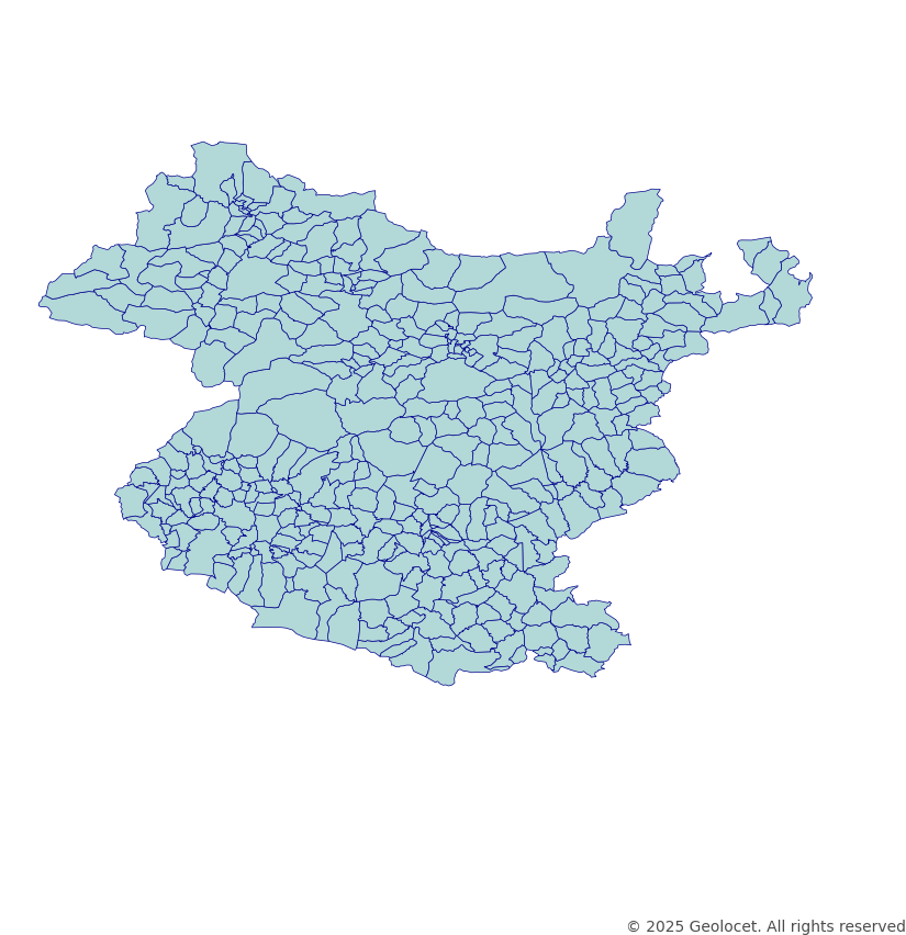 Gumushane Neighbourhoods/Mahalleler Boundary Polygons in a Shape file format