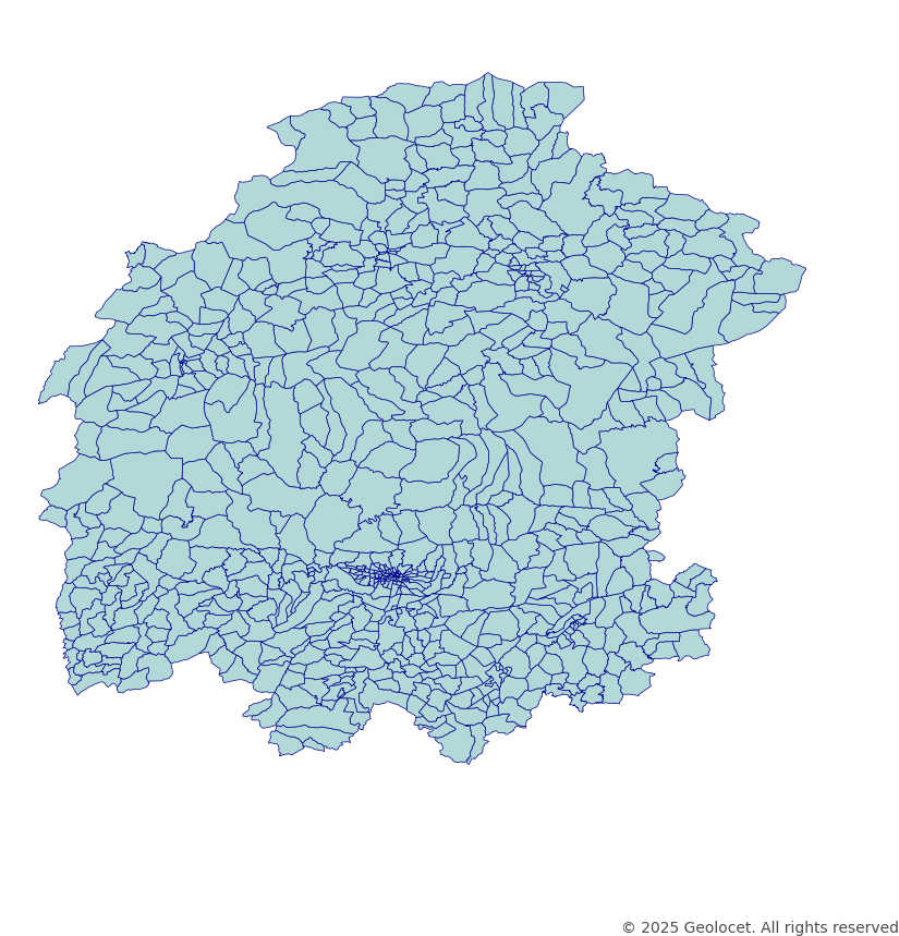 Kahramanmaras Neighbourhoods/Mahalleler Boundary Polygons in a Shape file format