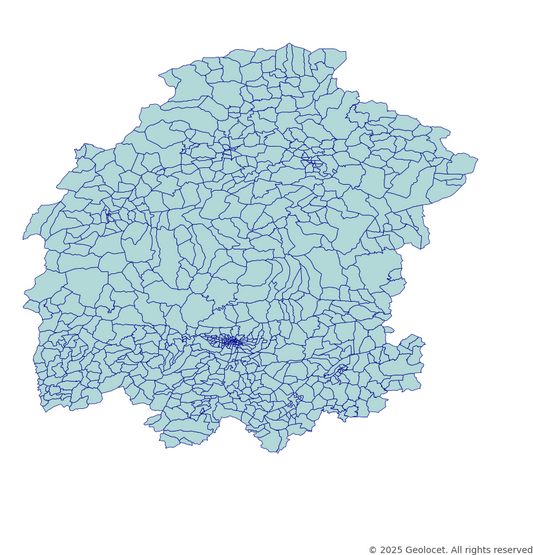 Kahramanmaras Neighbourhoods/Mahalleler Boundary Polygons in a Shape file format