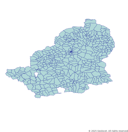 Kars Neighbourhoods/Mahalleler Boundary Polygons in a Shape file format