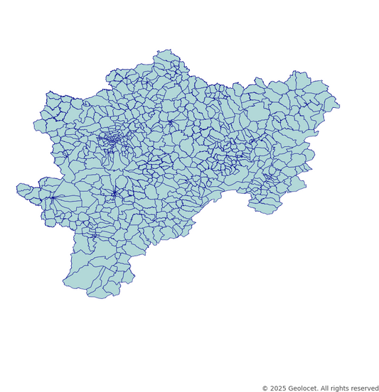 Kayseri Neighbourhoods/Mahalleler Boundary Polygons in a Shape file format