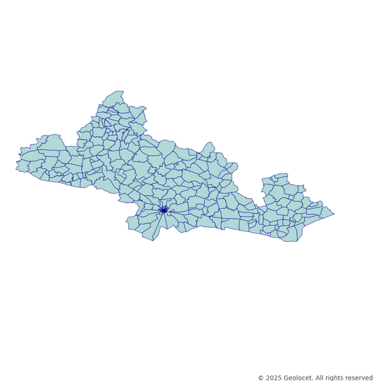Kilis Neighbourhoods/Mahalleler Boundary Polygons in a Shape file format
