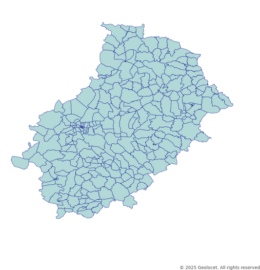 Kirikkale Neighbourhoods/Mahalleler Boundary Polygons in a Shape file format