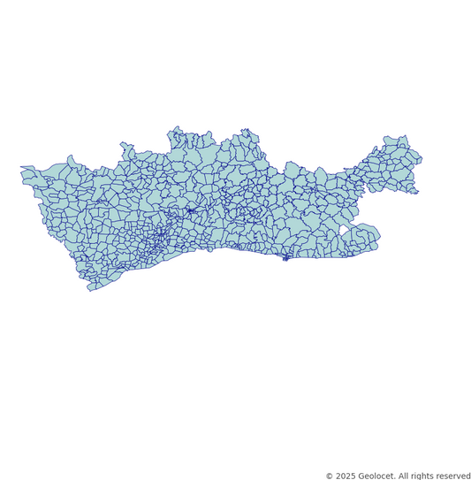 Mardin Neighbourhoods/Mahalleler Boundary Polygons in a Shape file format