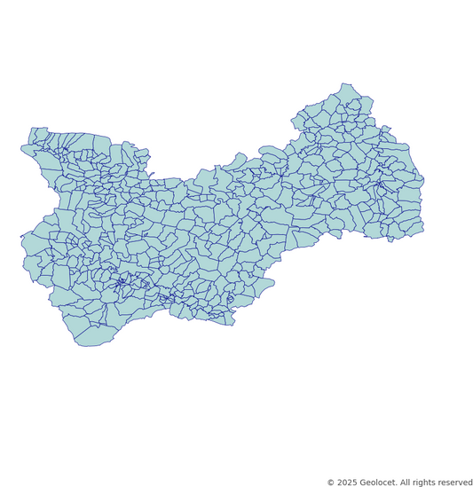 Mus Neighbourhoods/Mahalleler Boundary Polygons in a Shape file format