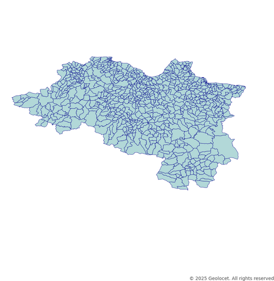 Ordu Neighbourhoods/Mahalleler Boundary Polygons in a Shape file format