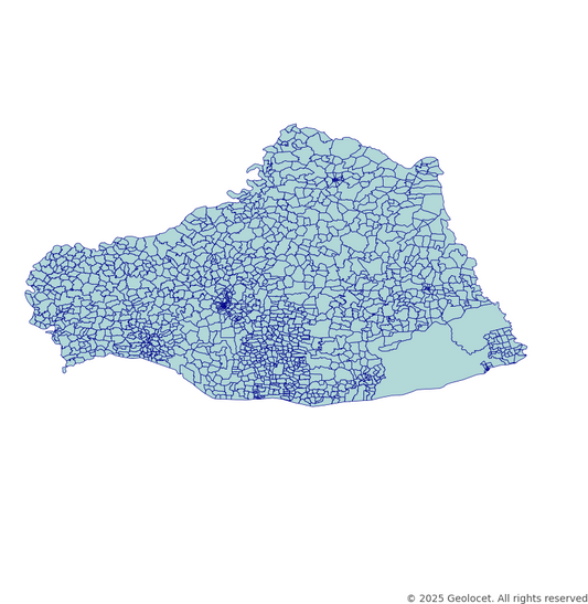 Sanliurfa Neighbourhoods/Mahalleler Boundary Polygons in a Shape file format