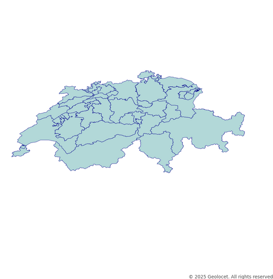 Switzerland Administrative region or other which isn't a district (Verwaltungsregionen, fr: Régions administratives) Administrative Boundaries Dataset