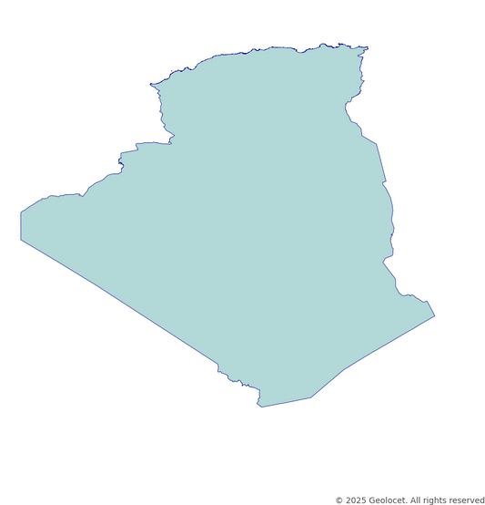 Algeria Country-Level Boundary