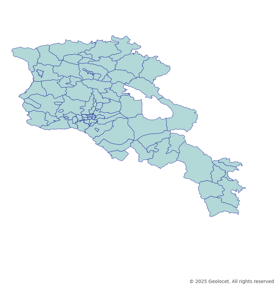 Armenia Old municipality-Level Boundary