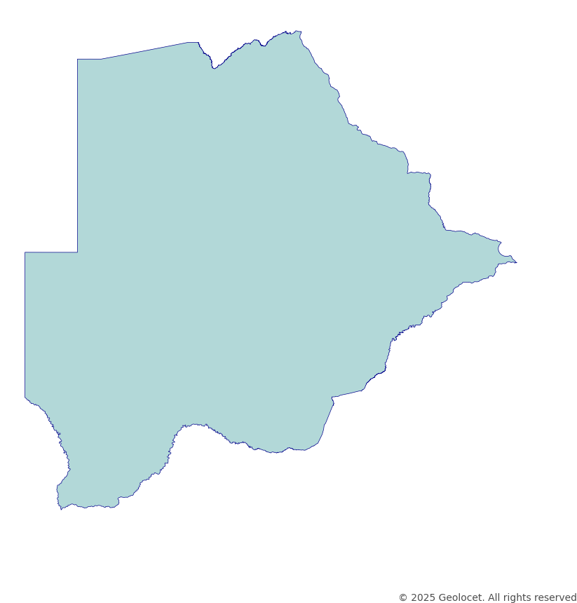 Botswana Country-Level Boundary