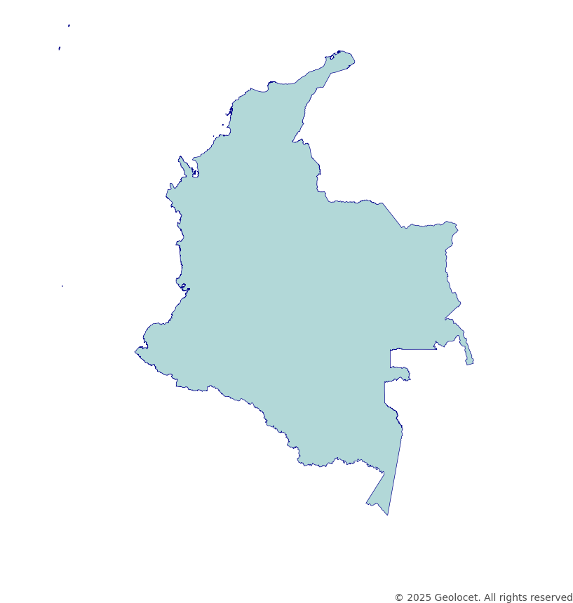 Colombia Country-Level Boundary