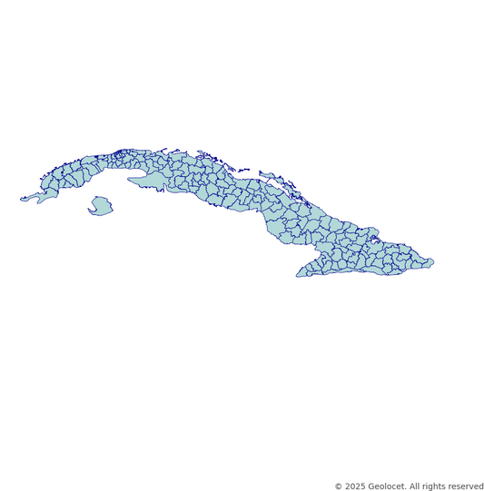 Cuba Municipality-Level Boundary