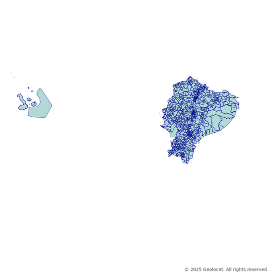 Ecuador Parroquia Urbana-Level Boundary