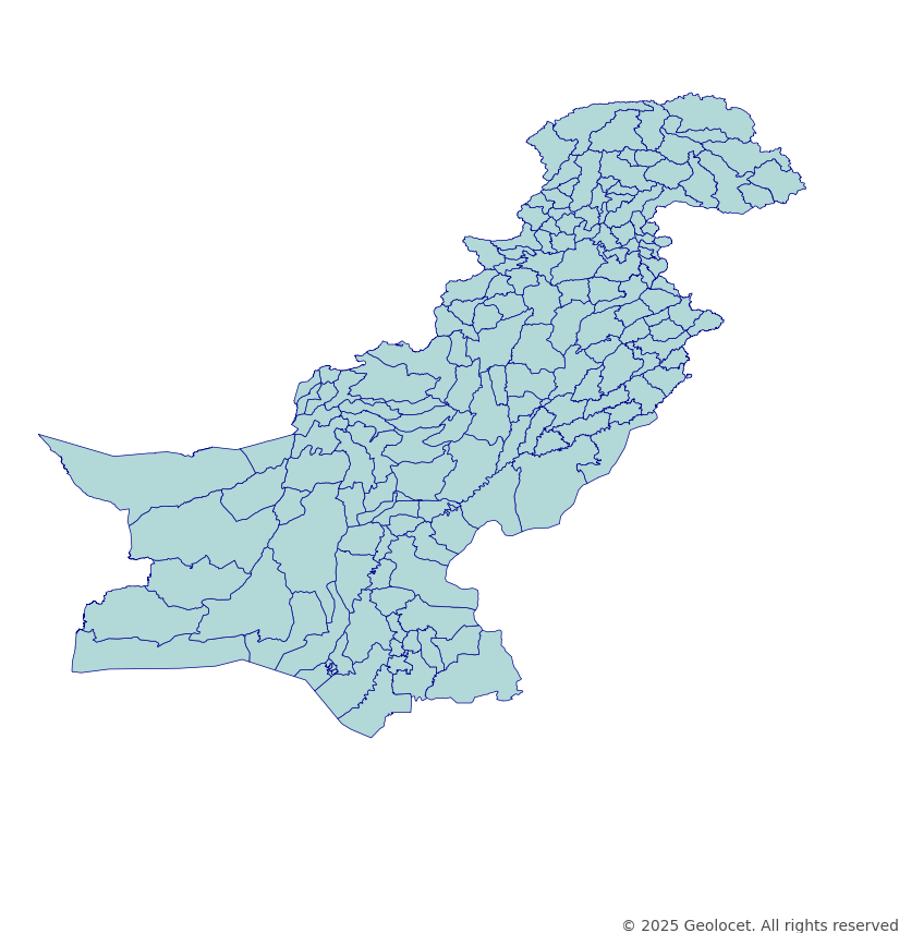Pakistan District-Level Boundary