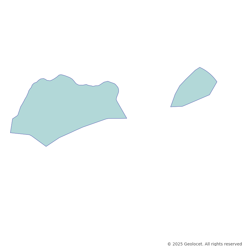 Singapore Country-Level Boundary