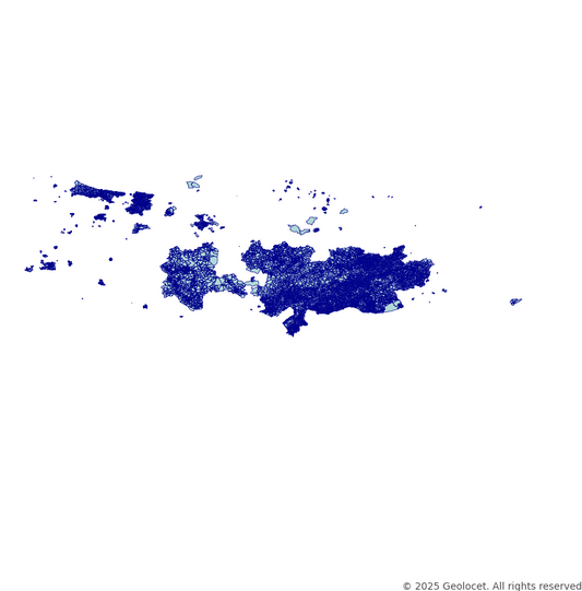 Turkey Neighbourhoods (Mahalleler) Administrative Boundary Polygons