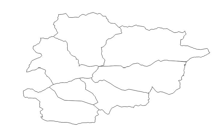 Andorra - Administrative boundaries datasets
