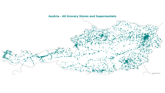 All Supermarket Locations in Austria: Complete Geographic Dataset Available for Download