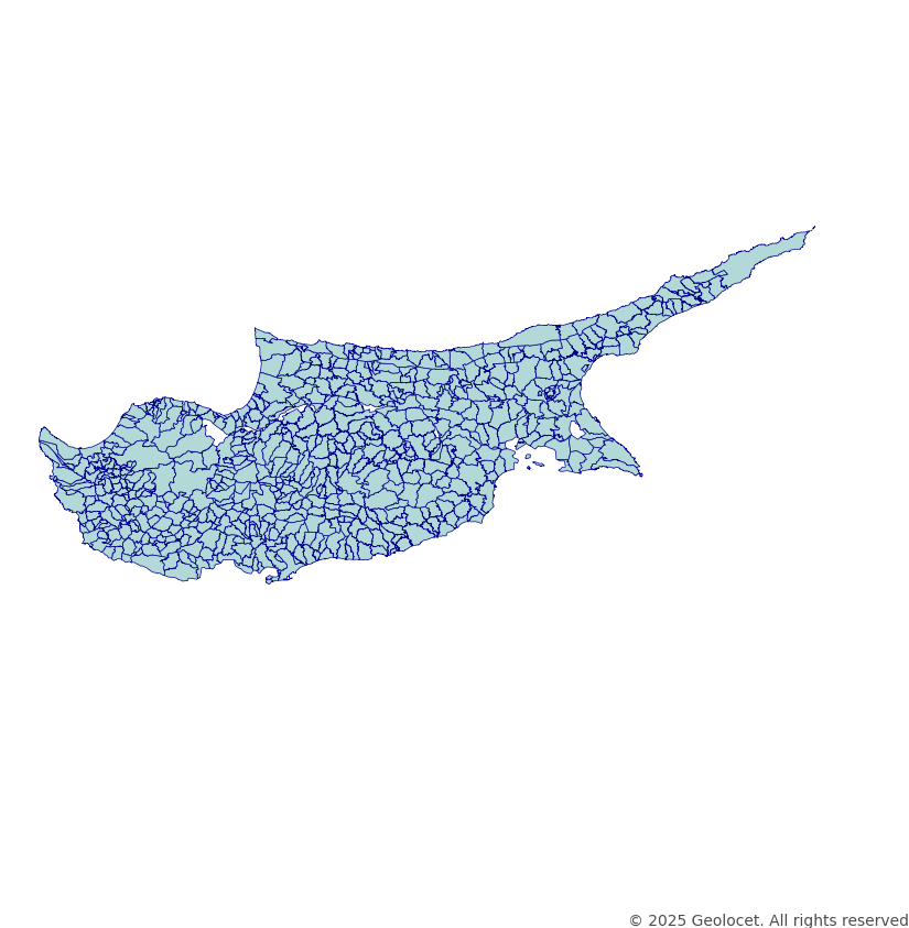 Cyprus - Administrative Boundary Polygonss