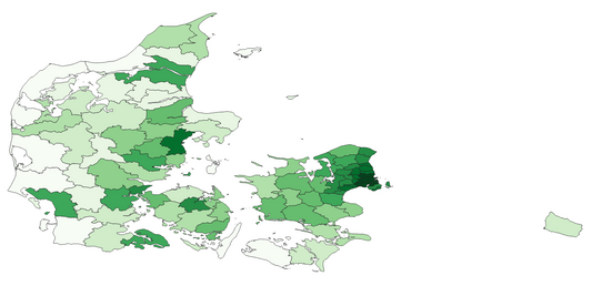 Geodemographics dataset for Denmark at municipal level with adminsitrative boundaries