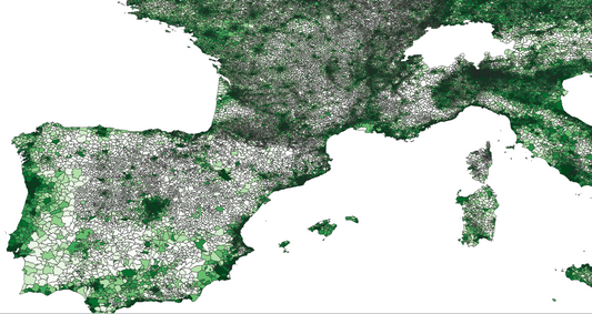 Geodemographics dataset for European Union at municipal level with adminsitrative boundaries