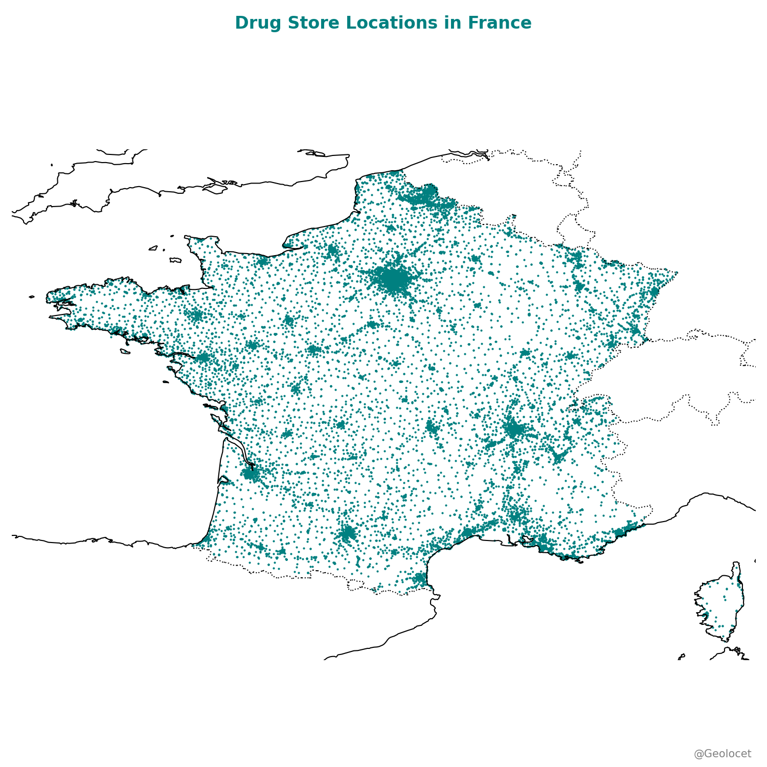 Drug Store Locations in France