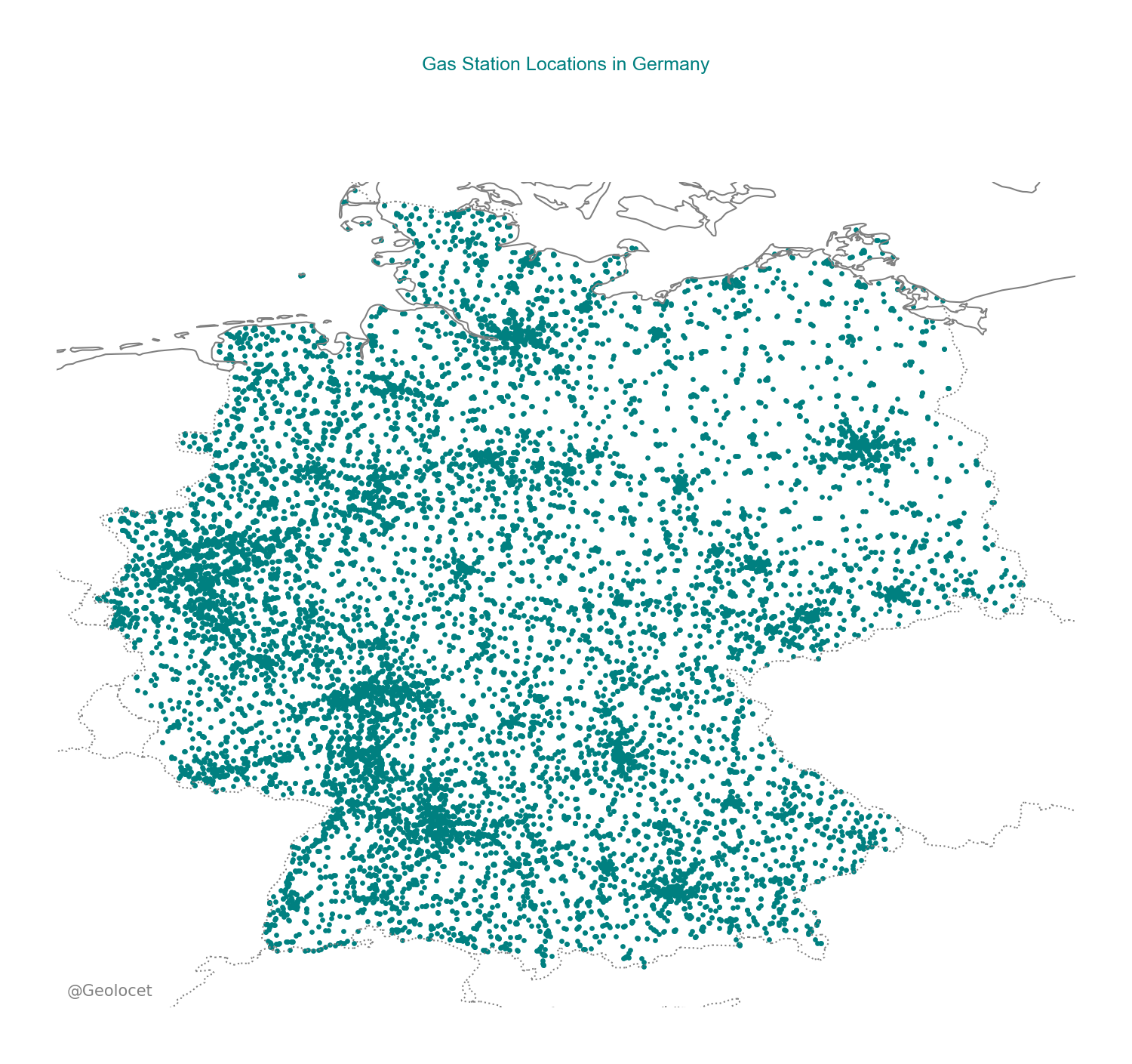 All Petrol Station Locations in Germany: Complete Geographic Dataset Available for Download