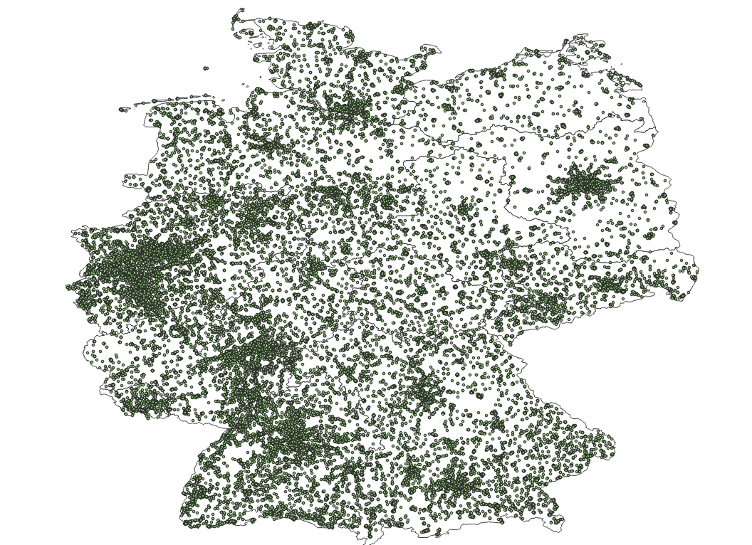 Germany Grocery Store Locations: Comprehensive Dataset Available for Download