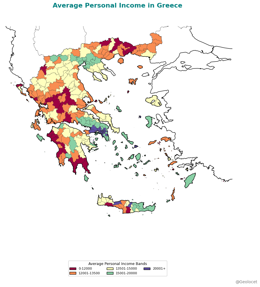 Greece Income Map 2024